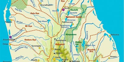 سری لنکایی, نقشه رودخانه در تامیل