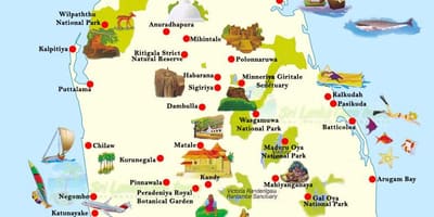 نقشه unawatuna سریلانکا